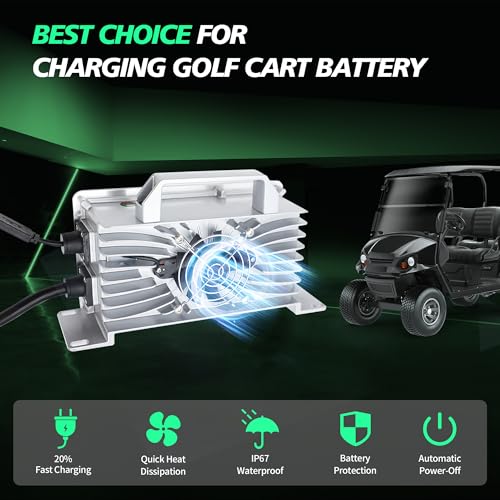 48V 15A Golf Cart Battery Charger for Club Car DS Precedent Carryall