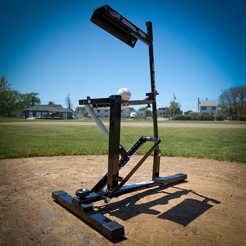 Manual Baseball & Softball Pitching Machine - Flame Pitching Machine Variation