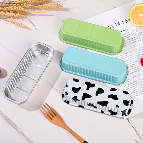 Brown Findful Mini Loaf Baking Pans with Lids and Spoons - 50 Pack