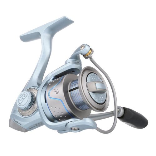 Pflueger President Ladies Edition Spinning Fishing Reel, Size 30, Graphite Body and Rotor, Lightweight and Corrosion Resistant, Sealed Oil Felt Front Drag