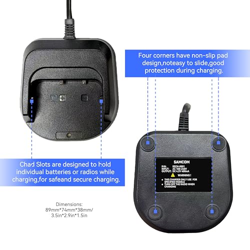 SAMCOM FPCN10A Charger Base - US Plug, 1 Pack, Radio Not Included
