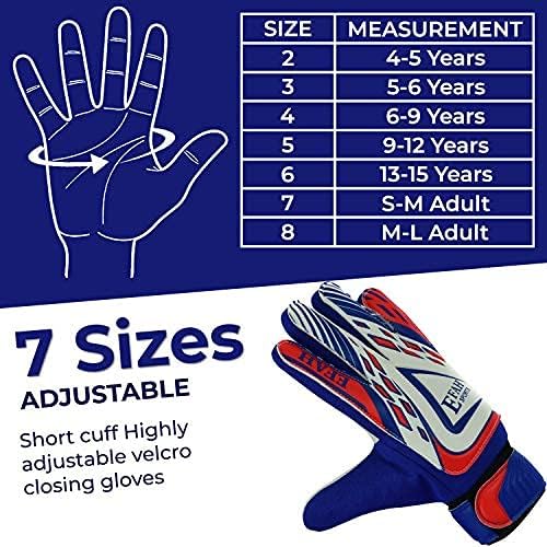 Soccer Goalie Gloves by [Brand Name] - Strong Grip Football Gloves for Kids & Boys