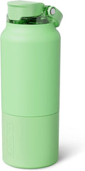 BrüMate Rise 35oz Insulated Water Bottle - 100% Leakproof Silicone Straw | BPA-Free Kiwi Color