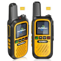 2-Pack Long Range 4G LTE Walkie Talkies with SIM Card - Rugged Two-Way Radios for Construction & Fleet, 5000+ Miles