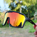 VOLOCOVER Cycling glasses sport Protection ultraviolet-proof Safety collision prevention Women Men UV400 (BLACK)