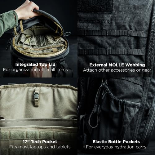 Eberlestock Switchblade Tactical Pack - Low Profile EDC Backpack in Grey/Green