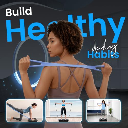 XSMITE Vibration Plate Exercise Machine for Full-Body Workout & Lymphatic Drainage