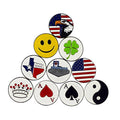 PINMEI Lot of 10 Different Golf Ball Markers, Special Unique, Dia 24.4MM, Soft Enamel Technique