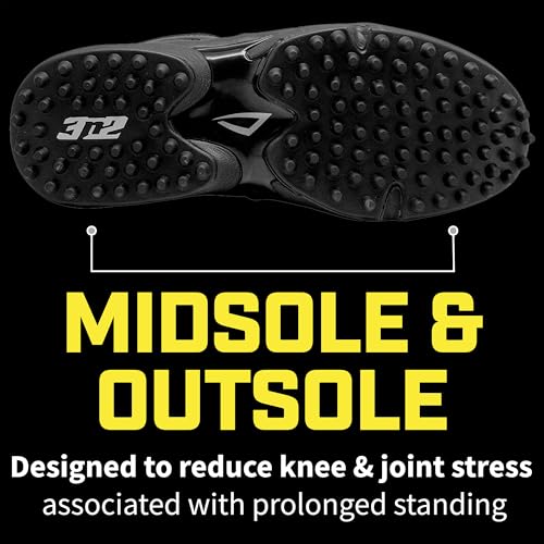 3N2 Reaction Low Turf Umpire Shoes - Wide Fit, Leather, Comfortable for Baseball Officials