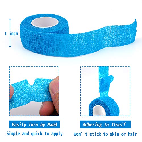Self-Adherent Cohesive Bandages 24 Pack - Elastic Sports Wraps for Sports Injuries