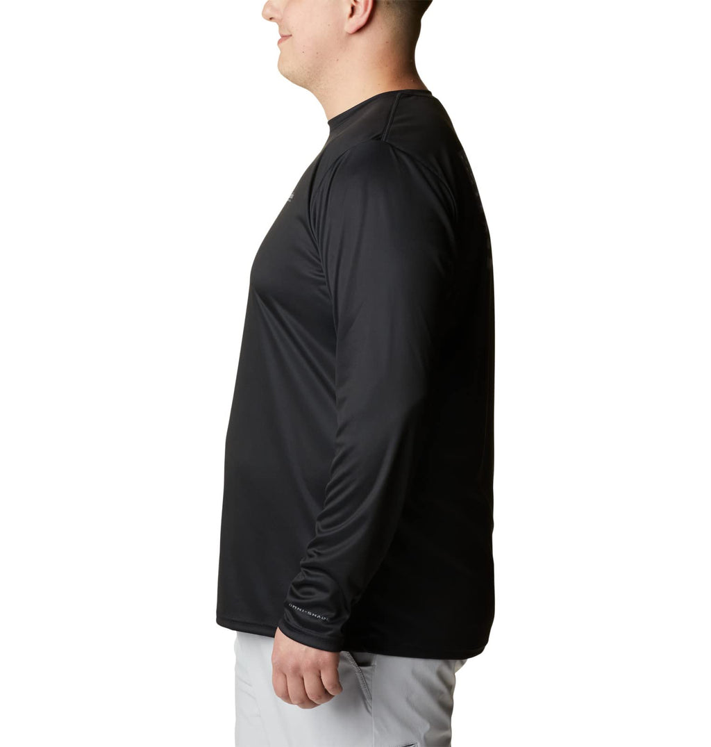 Columbia Men's Standard Terminal Tackle PFG Fish Flag LS, Black/Graphite, X-Large