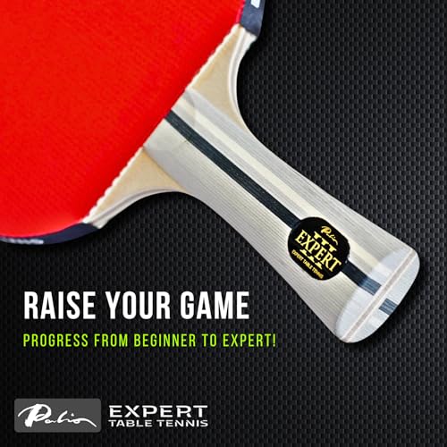 Expert Table Tennis Set of 2 Rackets with Case - ITTF Approved Spin & Control