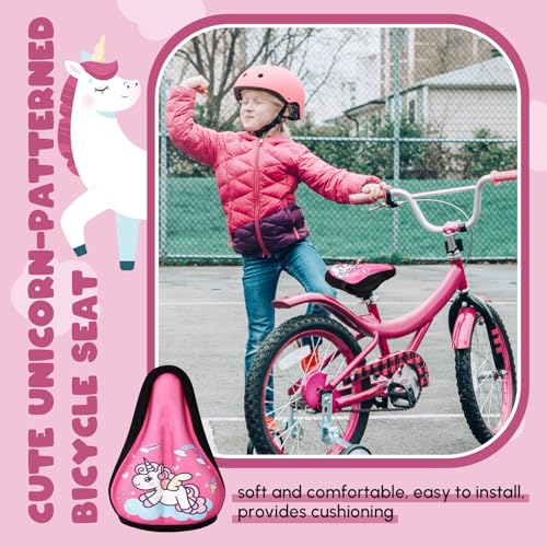 Kids Bicycle Seat Cover 8x5.7 Inch Water Dust Resistant Breathable Foam