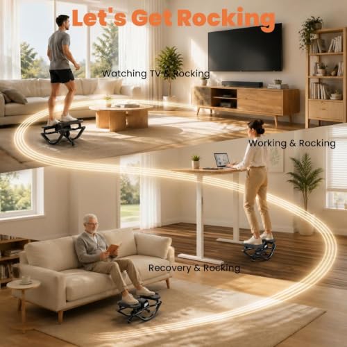 YYJO Rock Stepper with Mat and Resistance Bands - Low-Impact Fitness Equipment