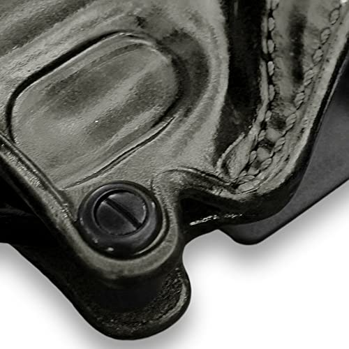 Genuine Leather OWB Paddle Holster for Rhino 50DS .357 Mag / 9mm 5" Barrel