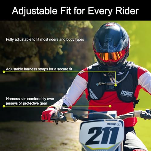MSR Enduro Hydration Pack 2L Black - Lightweight Cycling Water Backpack