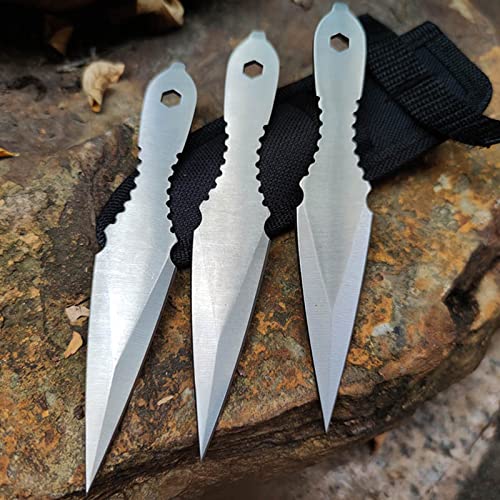 Fixed Stainless Steel Set with Sheath - 3pcs