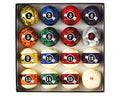 Marble Dark Billiard Ball Set – 16 Tournament-Grade Resin Pool Balls, 2-1/4" Regulation Size & Weight