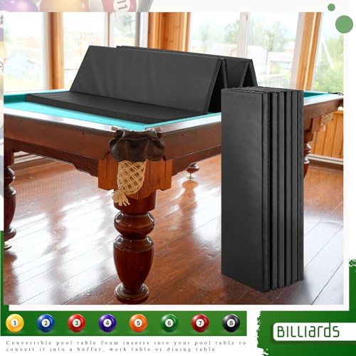 Leyndo 8 ft Foldable Foam Pool Table Insert for Dining & Game Conversion