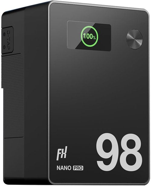 FXLION V Mount Battery Nano Pro - 98Wh 6800mAh with PD 100W Fast Charging | 3 USB-C, 2 D-Tap, 1 USB-A Ports for Cameras & Drones