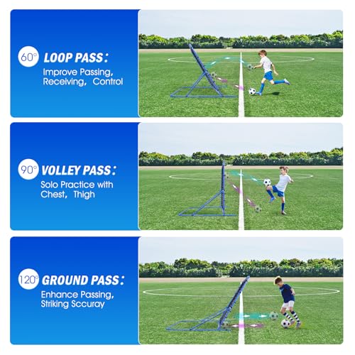 6FT x 4FT Dual-Mode Soccer Rebounder & Goal Net - Winthai