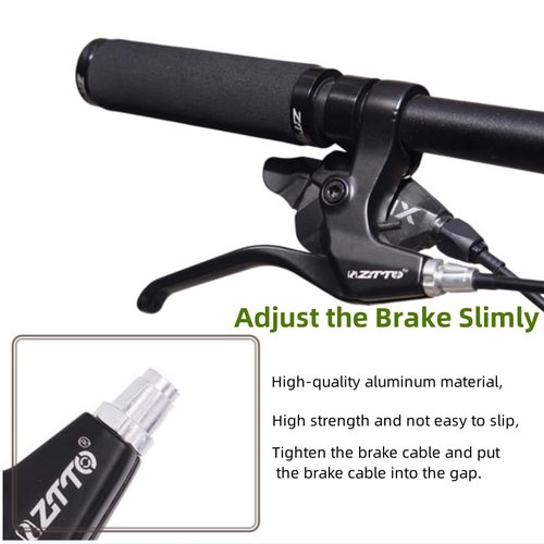 Zsling Aluminum Alloy Bike Brake Levers, 2 pcs, Compatible with Caliper, Side Pull, v-Brake, Disk Brakes, Fit Most Bikes