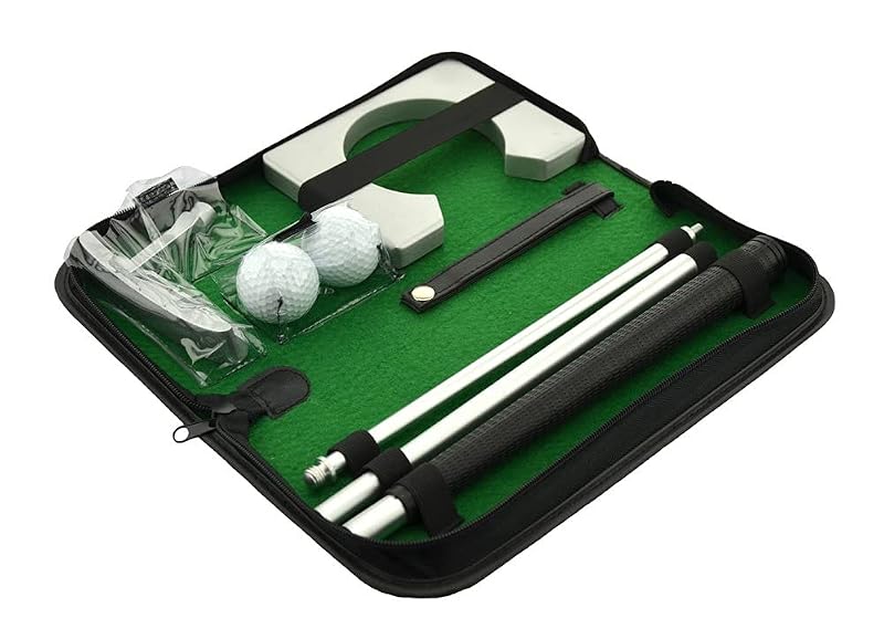 Portable Golf Putter Set with Ball Cup & Case – Indoor Practice Kit