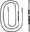 DEERACE Recurve Bow String Set - Durable Dacron Bowstring with Finger Savers & Guard