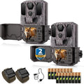 LynHawk Camo 2 Pack Trail Camera with No-Glow IR Night Vision, 0.05s Trigger, Waterproof Hunting Camera