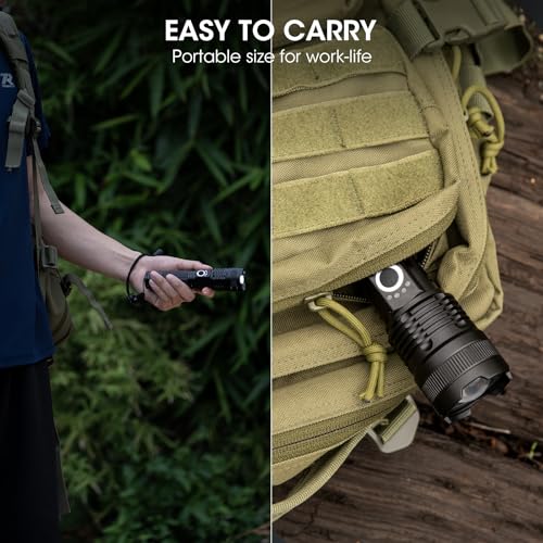Rechargeable LED Flashlights 4 Pack Super Bright Waterproof Handheld Camping Lights