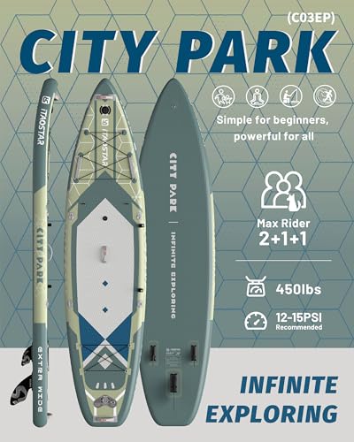 iTAOSTAR 12'×35'' Army Green Paddle Board with All Gear - Inflatable SUP for Water Recreation