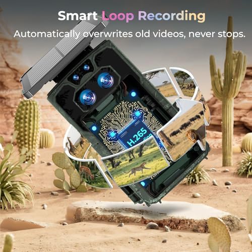 VOOPEAK TC37-B WiFi 4K Trail Camera with Dual-Lens Night Vision