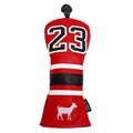 SHABIER Golf Sports Style Golf Wood Club Headcover Driver Cover for Taylormade M5 M6 Driver (Red 23 Fairway Cover)