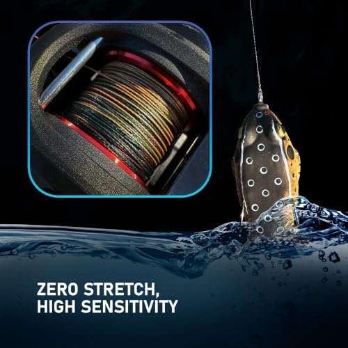Reaction Tackle Braided Fishing Line - High Strength, Low Stretch | 300 Yards, Green