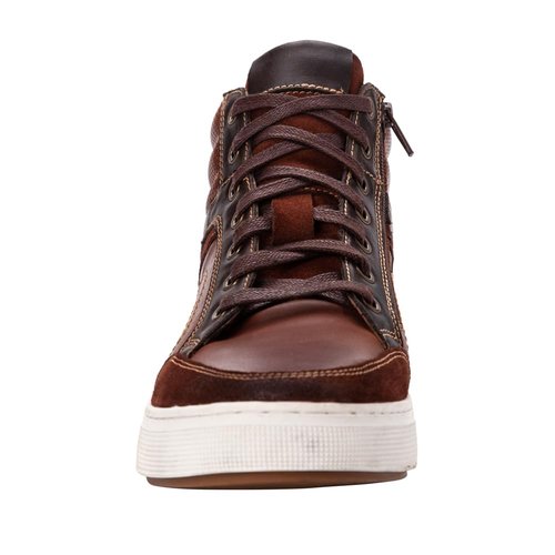 Propét Men's Kenton Mid-Cut Skate Shoe, Brown, 9.5 Medium US