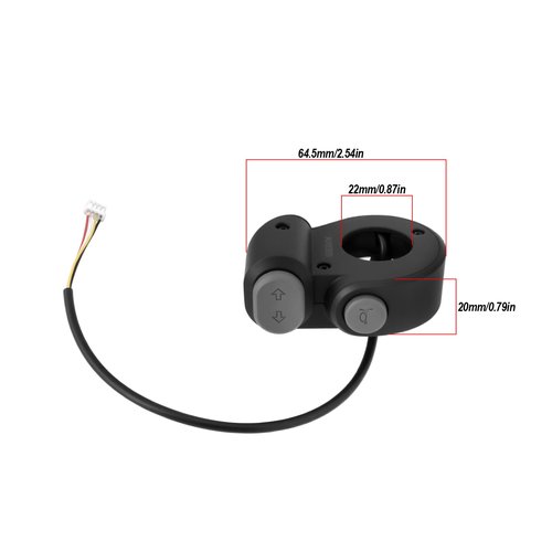ECSiNG 22mm Elektro-Scooter Horn Bell Indicator Switch Compatible with Ninebot MAx G2