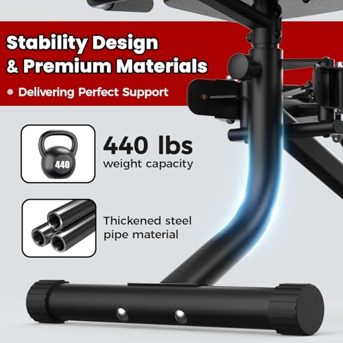 Yagud 2-in-1 Hip Abductor & Adductor Machine, Adjustable Glute Workout Equipment