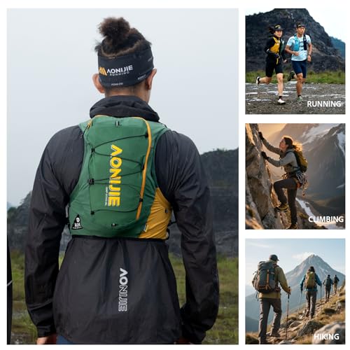 AONIJIE Large Men Women Running Hydration Vest with 500ml Soft Flask