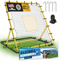 Heavy Duty Baseball & Softball Rebounder Net 4 x 4.5 ft Fielding Trainer, Weather-Resistant