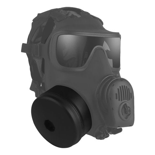 JFFCESTORE Tactical Airsoft Dummy Gas Mask | Full Face Anti-Fog Costume Mask & Built-in Microphone No Anti-Gas Function(Exhaust Fan Tank)