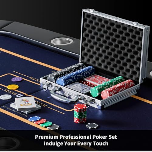 Boyzhood Poker Chips Set 200 Pcs with Aluminum Travel Case - 11.5 Gram Casino Quality