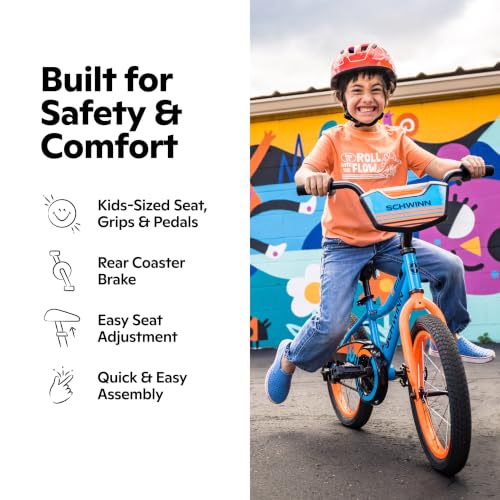16-Inch Kids Bike for Ages 7-10 with Safety Features & Quick Assembly