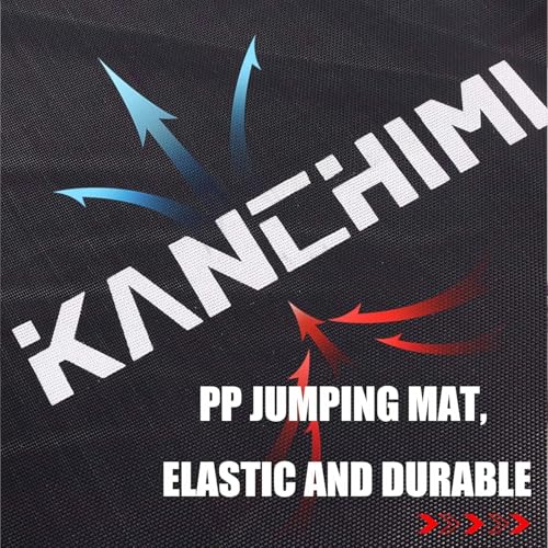 48-Inch Folding Mini Fitness Trampoline with Handle - Black, 330lbs Capacity