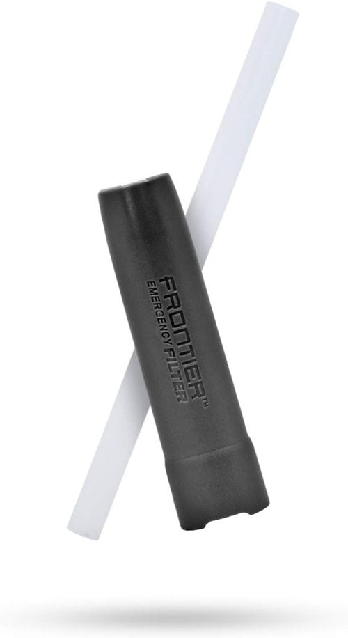 Aquamira Frontier Water Filtration Straw - Portable Emergency Water Purification System