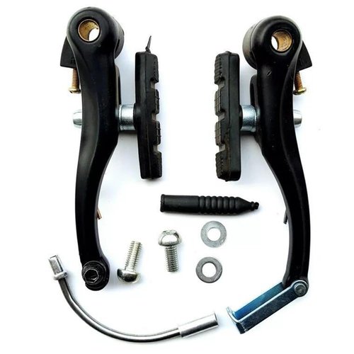 DISIWENE Complete V-Type Bike Brake Set, Front and Rear Bike MTB Brake Inner and Outer Cables and Lever Kit Includes Calipers Levers Cables