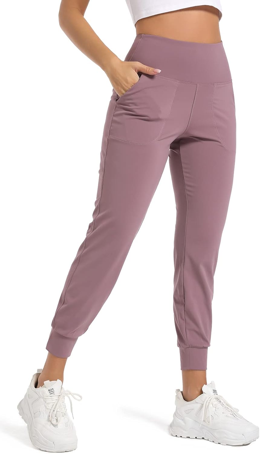 Skiennix Women's Joggers - Lightweight Athletic Sweatpants with Pockets | Tapered Casual Fit for Workout & Lounge