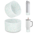 Beonsky 2 PCS Glitter Silicone Boot for Owala Water Bottle 32 oz, Anti-Slip Protective Sleeve for FreeSip/Twist/Flip Stainless Steel Water Bottles Accessories