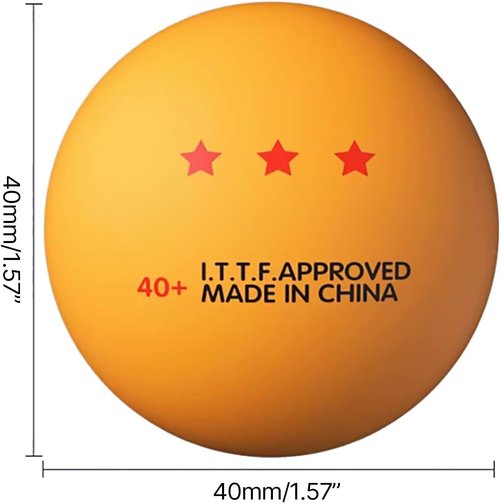 LIANXUE 10 Pcs Table Tennis Balls - 3-Star Competition Grade for Indoor/Outdoor Play