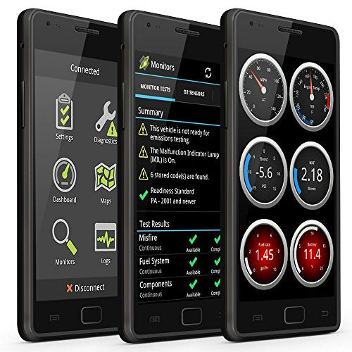 Bluetooth OBD2 Diagnostic Scanner Adapter for Cars & Motorcycles, Android Compatible