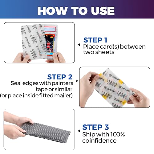 510-Pack Trading Card Shipping Sleeves - Clear 4x6 Semi-Rigid Card Holders for Graded Card Mailing - Variation of THIS listing 510
